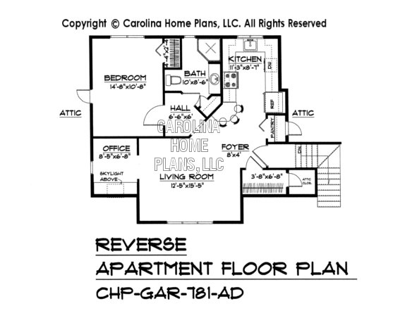 Craftsman Garage Apartment Plan Gar 781 Ad Sq Ft Small